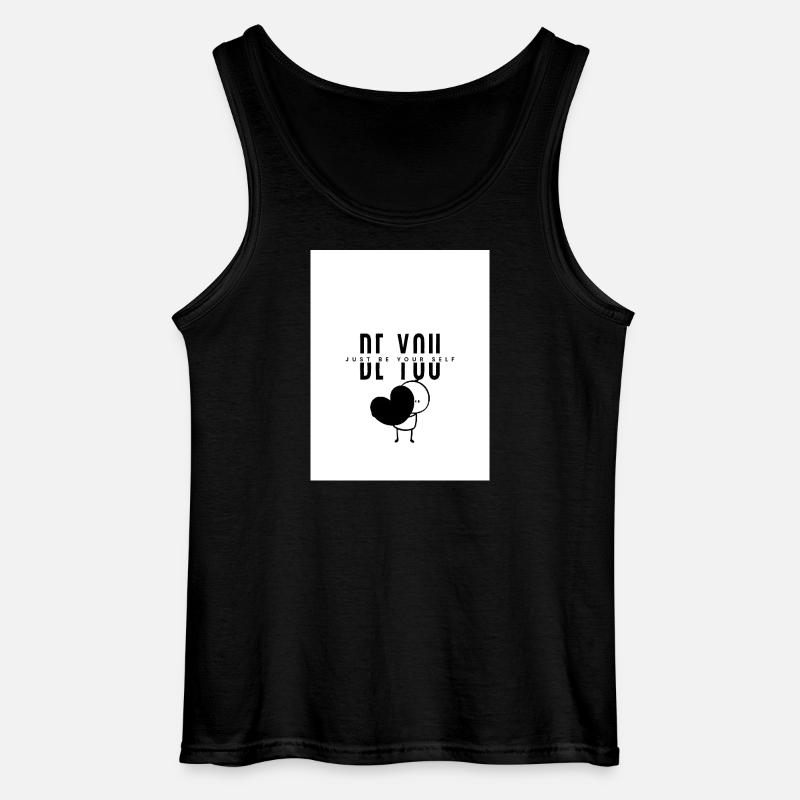 Sei du selbst - Gildan Männer Tank Top - Schwarz