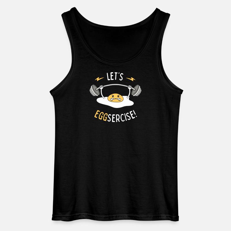 Lasst uns Eggsercise! - Gildan Männer Tank Top - Schwarz