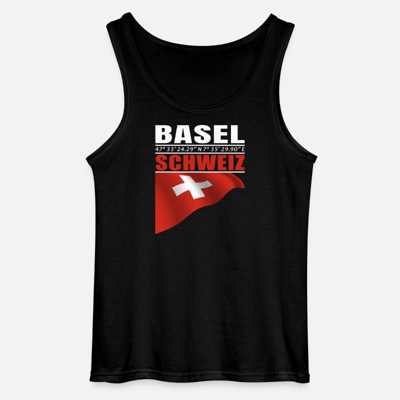 Basel - Gildan Männer Tank Top - Schwarz