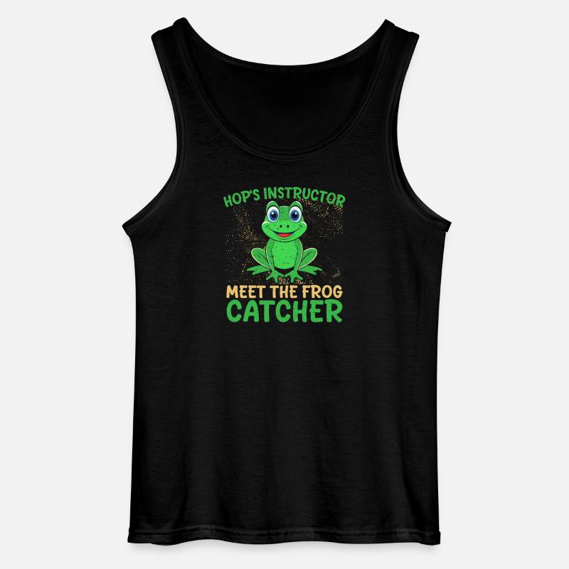 Frog Catcher Hop´s Instructor Frog - Gildan Männer Tank Top - Schwarz
