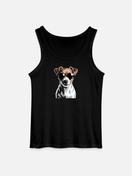 Jack Russell Terrier - Gildan Men’s Tank Top - black