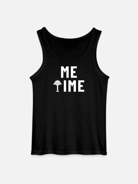 Me Time Dumbbell Gym - Gildan Men’s Tank Top - black