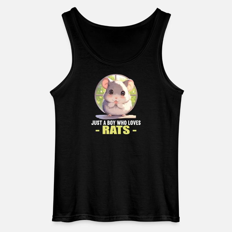 Ratten Ratte - Gildan Männer Tank Top - Schwarz