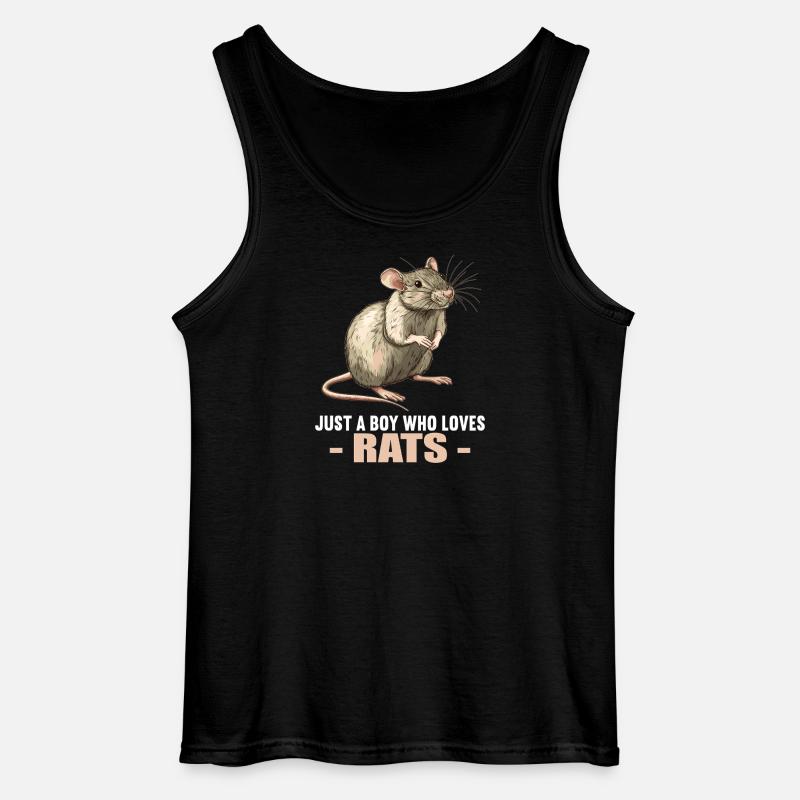 Ratten Ratte - Gildan Männer Tank Top - Schwarz