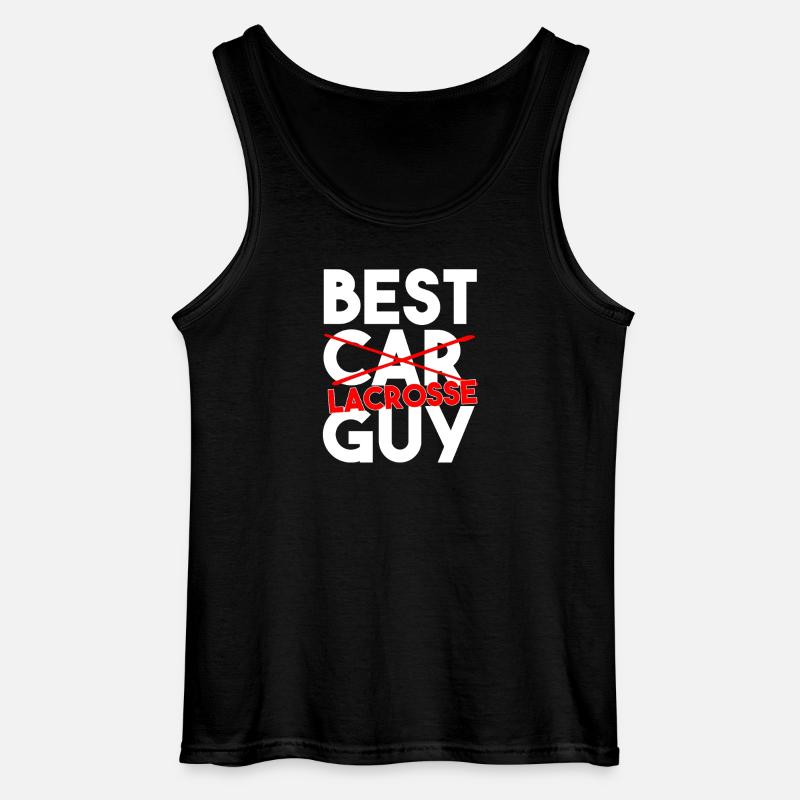 Bester Lacrosse-Sportspieler-Trainer - Gildan Männer Tank Top - Schwarz