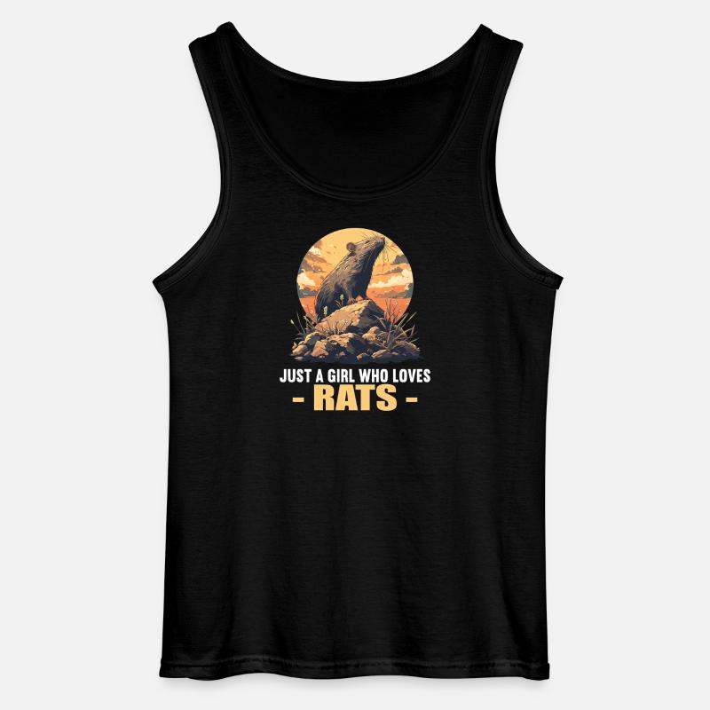 Ratten Ratte - Gildan Männer Tank Top - Schwarz