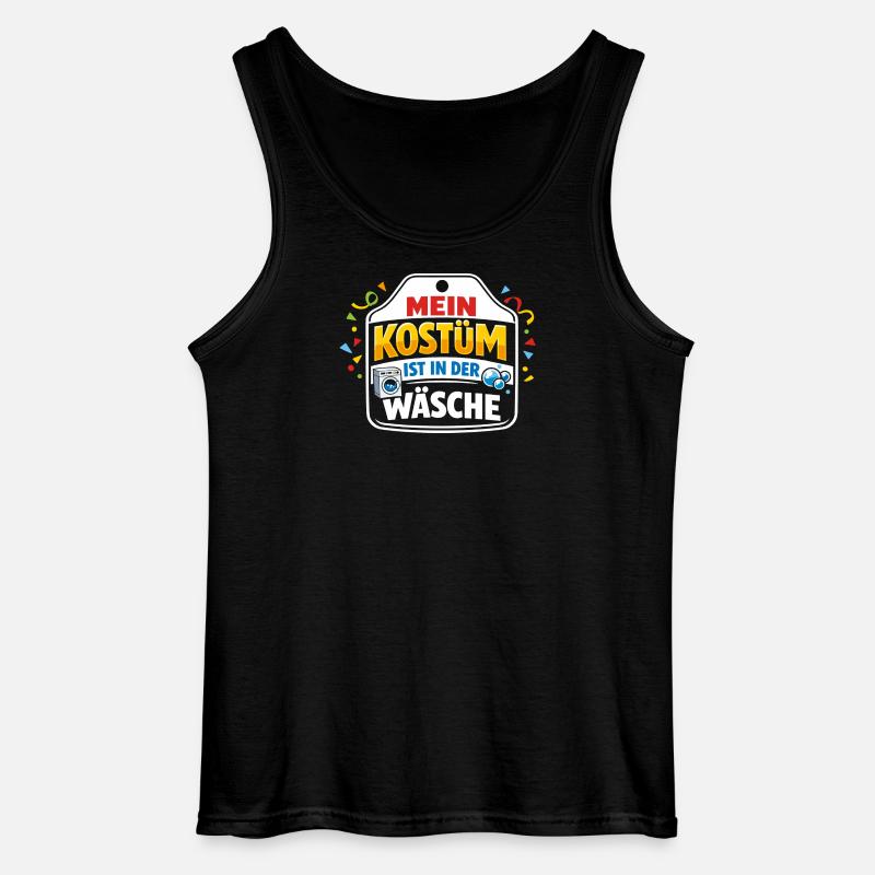 Karneval Kostüm Wäsche Lustig Geschenk - Gildan Männer Tank Top - Schwarz