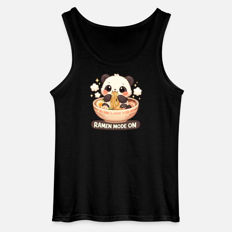 Ramen Panda Mode Activé - Débardeur Gildan Homme - noir