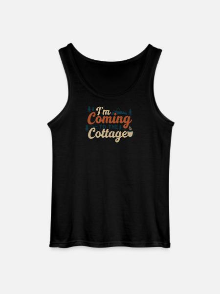 Ich komme zur Hütte - Gildan Männer Tank Top - Schwarz