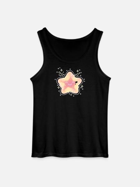 Pastellsternchen Kuschelstern Kinder Stern  - Gildan Männer Tank Top - Schwarz
