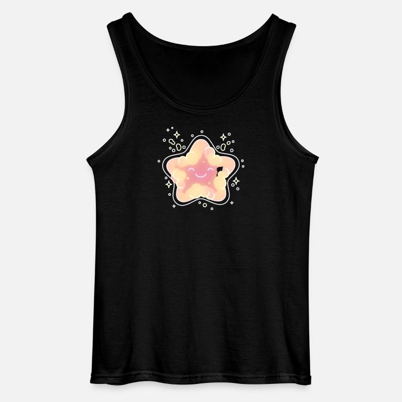 Pastellsternchen Kuschelstern Kinder Stern  - Gildan Männer Tank Top - Schwarz