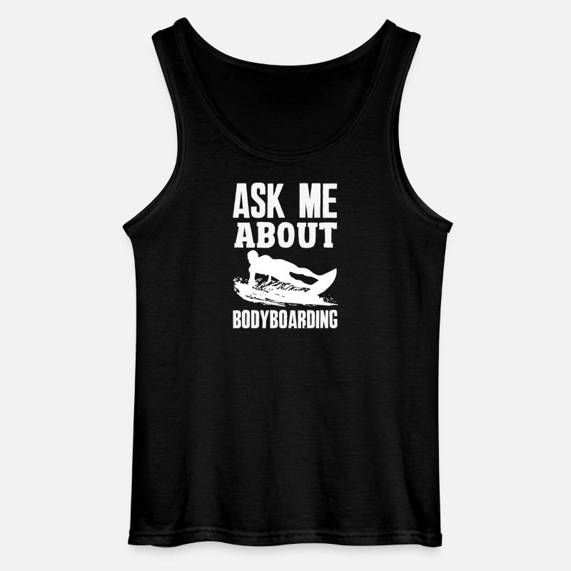 Surfen Surfboarder Bodyboarder - Gildan Männer Tank Top - Schwarz