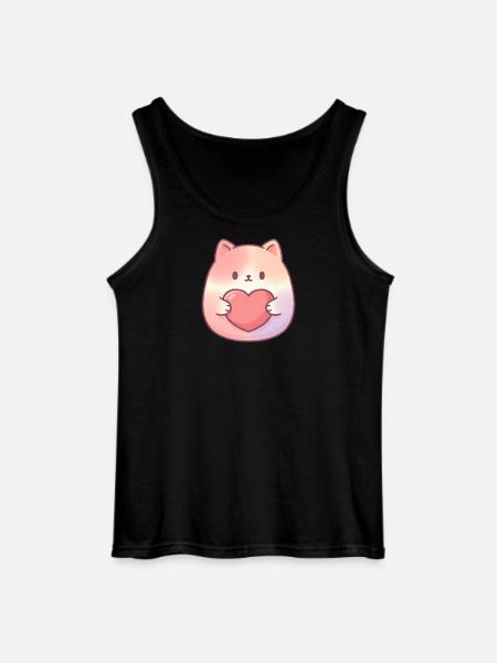 Kuschelkätzchen Herzliebe - Gildan Männer Tank Top - Schwarz