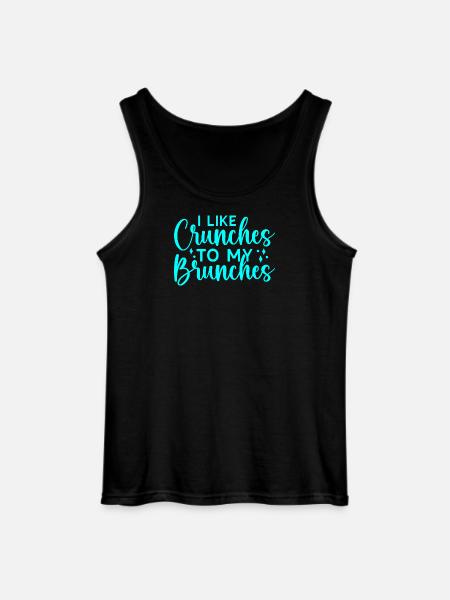 Fitness Motivation Bodybuilder Like Crunches - Gildan Men’s Tank Top - black