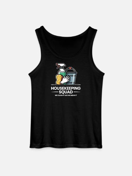 Funny Cleaning Design - Gildan Men’s Tank Top - black