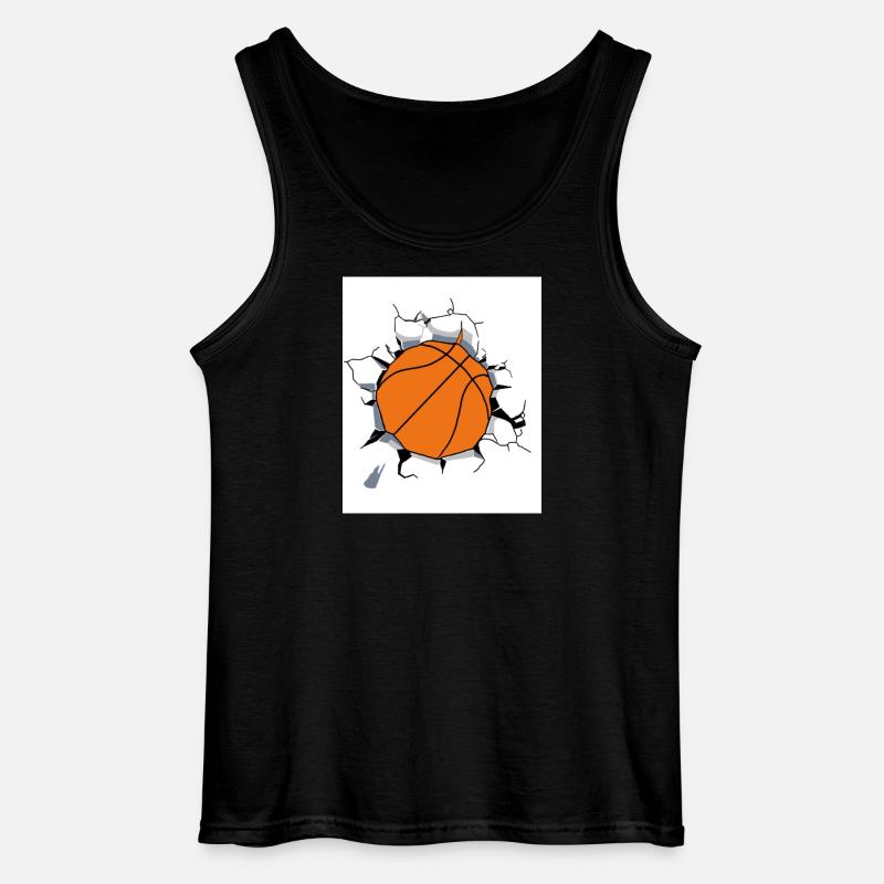 Basketball - Gildan Männer Tank Top - Schwarz