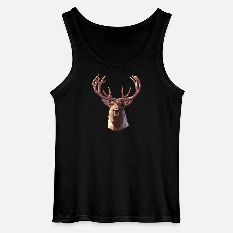 Rentiere Rentier - Gildan Männer Tank Top - Schwarz