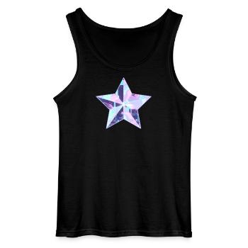 Pastellstern Neon Skyline - Gildan Männer Tank Top - Schwarz - Vorne - AI Model Male 185 dark (185cm)