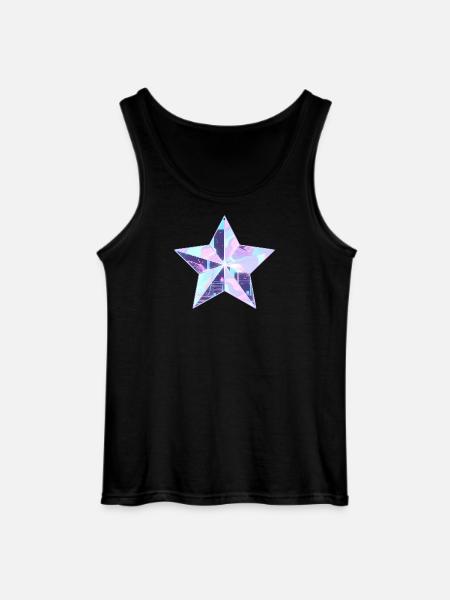 Pastellstern Neon Skyline - Gildan Männer Tank Top - Schwarz