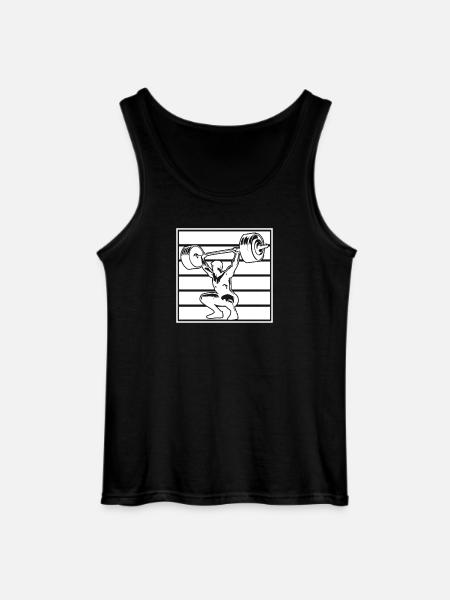 Powerlifting Bodybuilder Weightlifter Gym - Gildan Men’s Tank Top - black