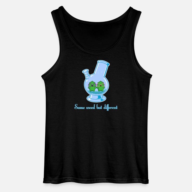 Same weed but different - Gildan Men’s Tank Top - black