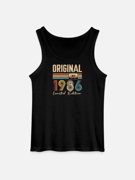 40-jähriges Jubiläum Originalgeschenk 1986 - Gildan Männer Tank Top - Schwarz