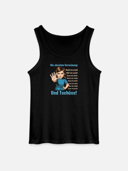 Nein Sagen – Grenzen Setzen - Gildan Männer Tank Top - Schwarz