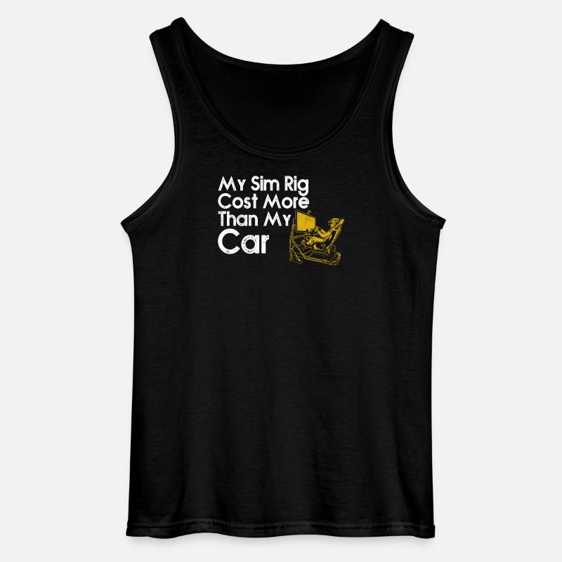 Sim-Rig kostete mehr als mein Auto - Gildan Männer Tank Top - Schwarz