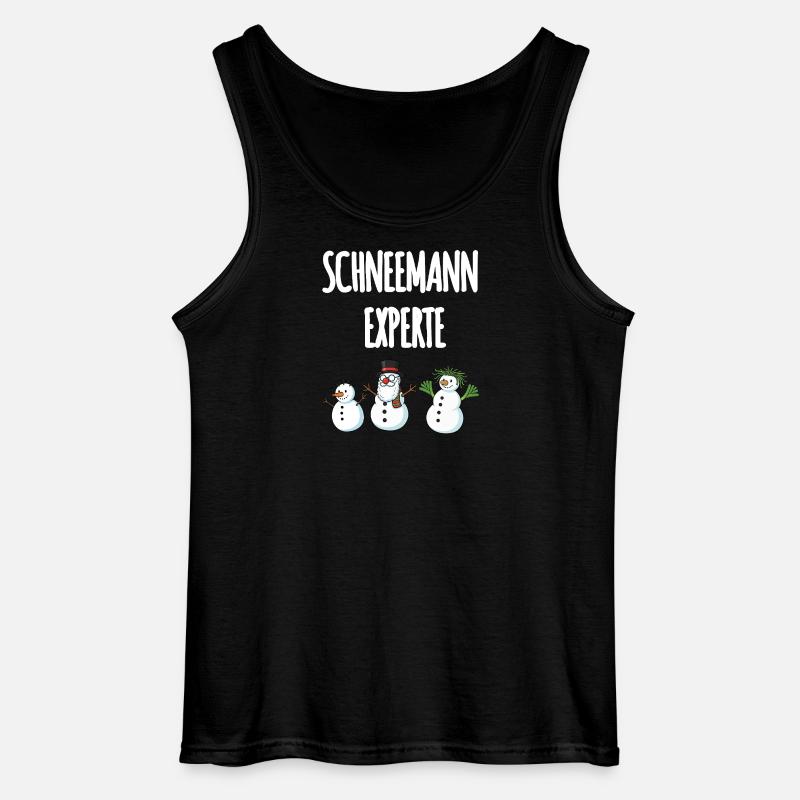 Schneemann Experte - Gildan Männer Tank Top - Schwarz