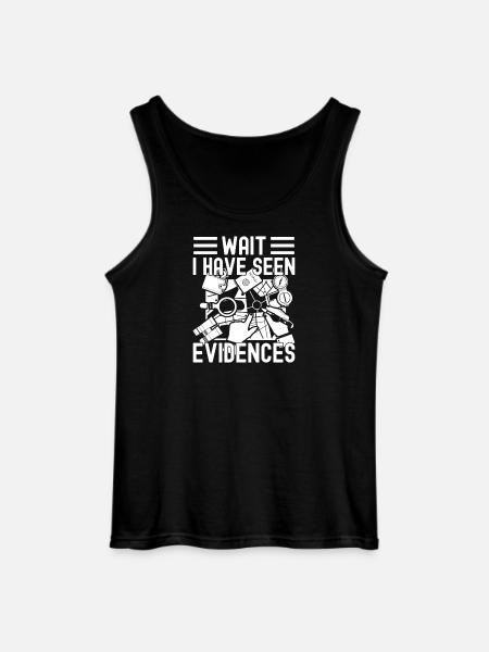 Forensisch analist heeft bewijs gezien misdaad - Gildan mannen tanktop - zwart