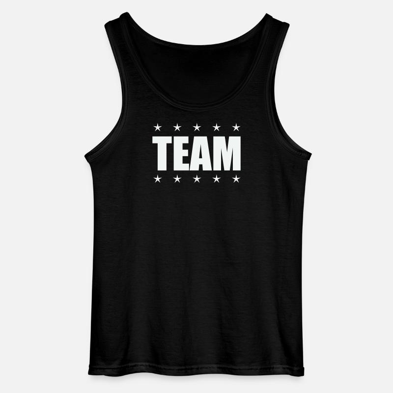 Team mit Sternen - Gildan Männer Tank Top - Schwarz