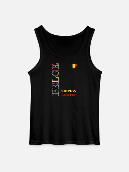 Belgium Limited Edition Graphic - Gildan Men’s Tank Top - black