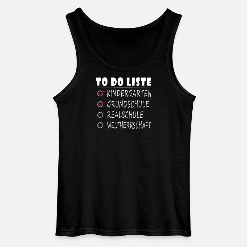 Realschule - Gildan Männer Tank Top - Schwarz