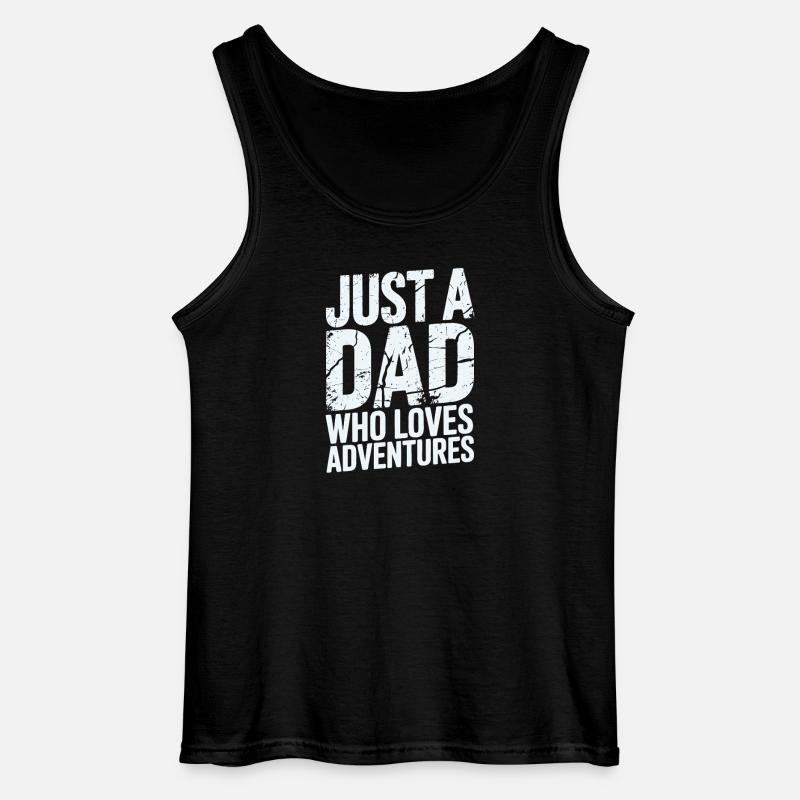 Vater der Abenteuer - Gildan Männer Tank Top - Schwarz