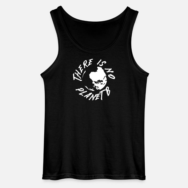 Keine Planet B Erde-Grafik - Gildan Männer Tank Top - Schwarz