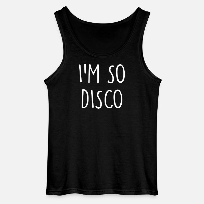 Disco - Gildan Männer Tank Top - Schwarz