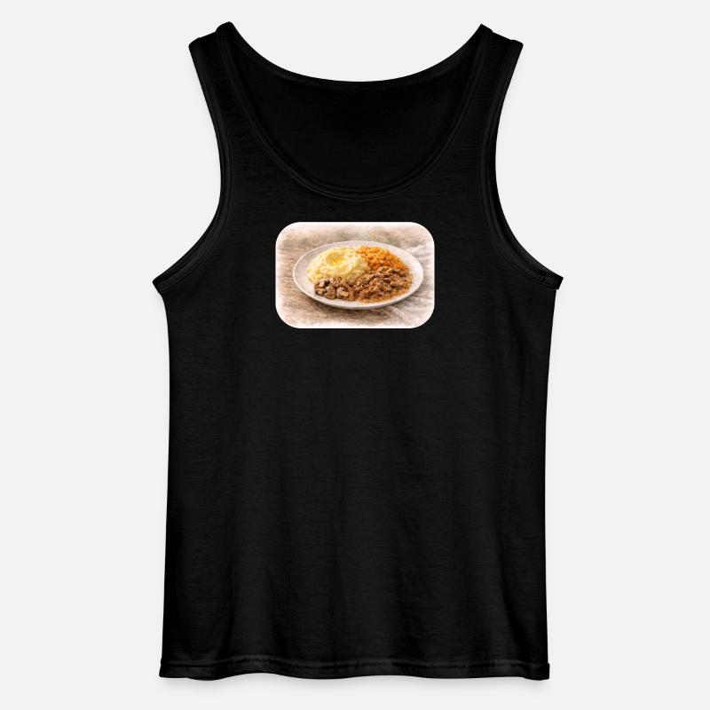 Herzhafte Teller-Idylle  - Gildan Männer Tank Top - Schwarz