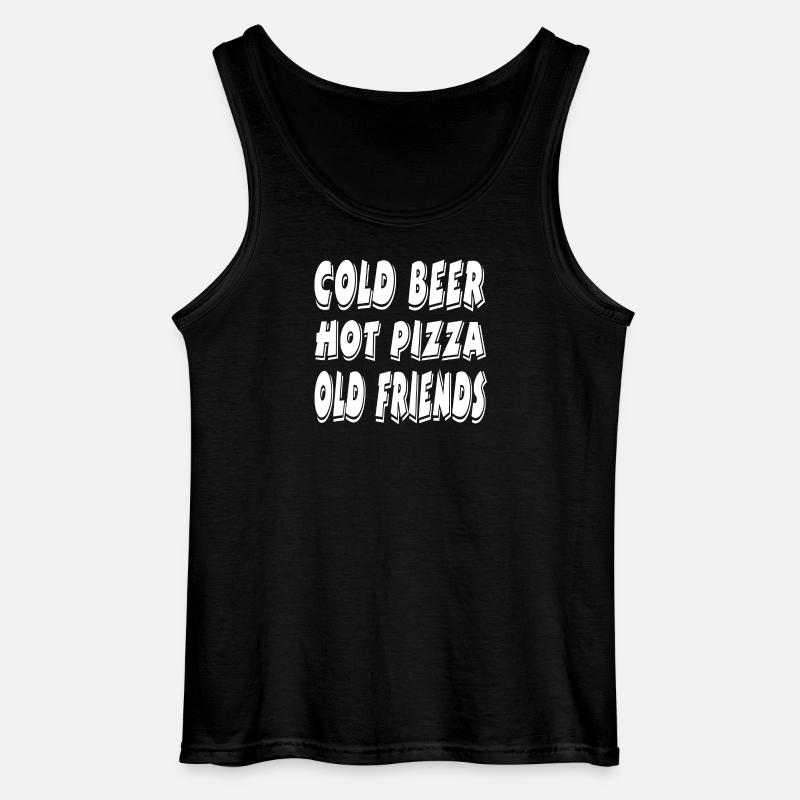 Bier - Gildan Männer Tank Top - Schwarz