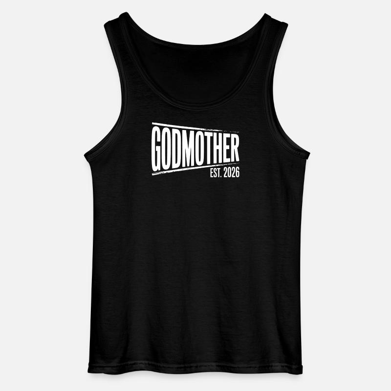 Gottmutter Est.2026 Grafik - Gildan Männer Tank Top - Schwarz