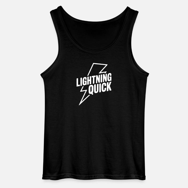 Blitzschnell - Gildan Männer Tank Top - Schwarz