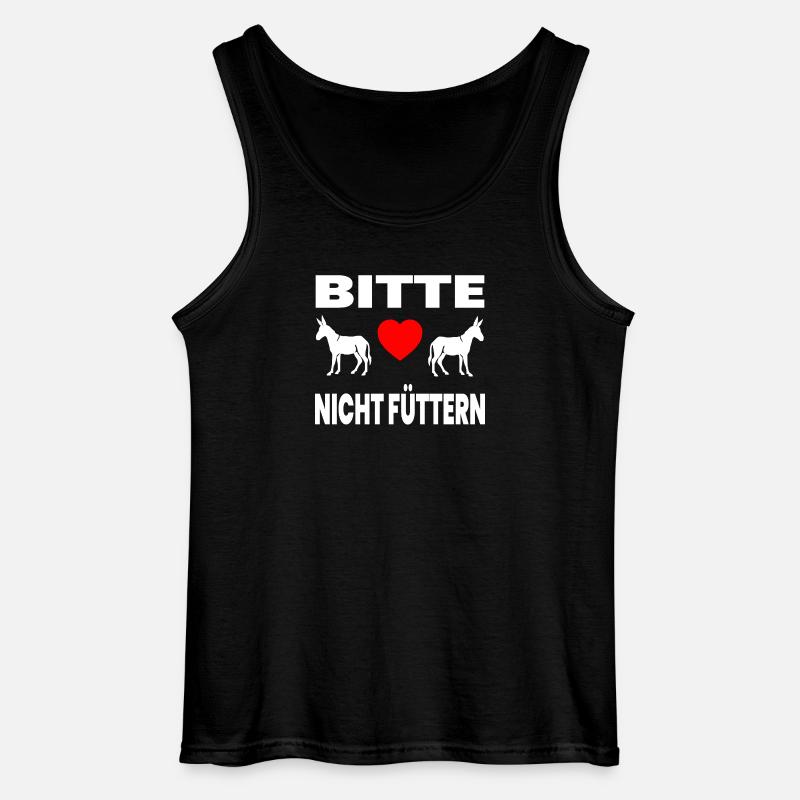 Esel - Gildan Männer Tank Top - Schwarz