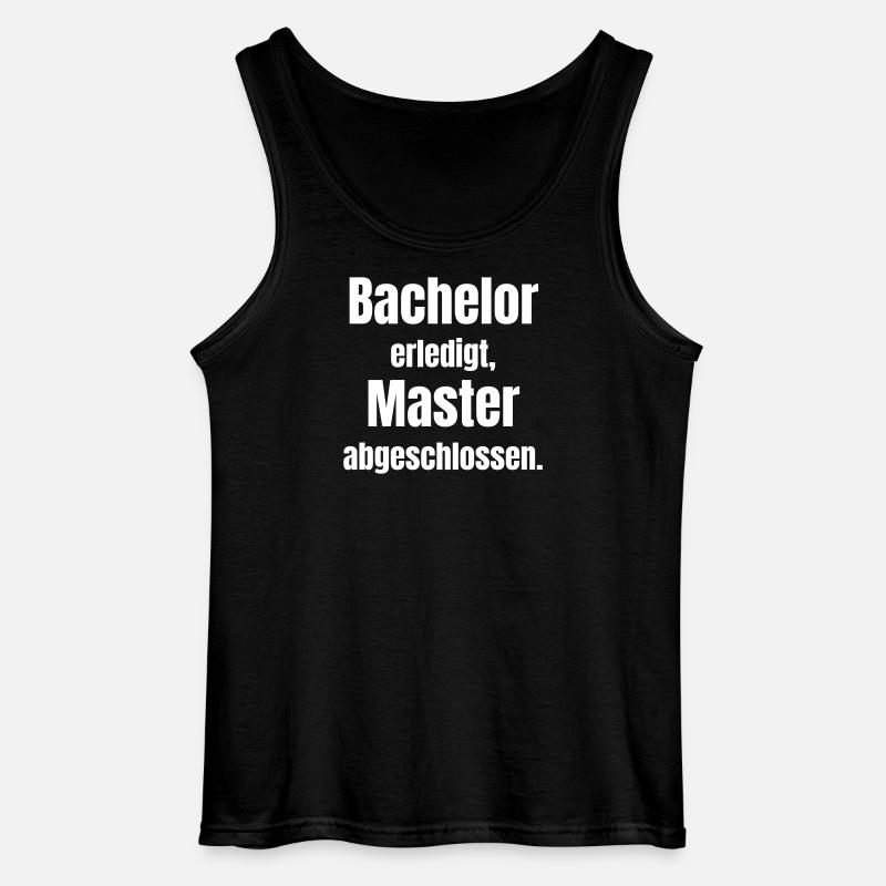 Bachelor oder Master Abschluss - Gildan Männer Tank Top - Schwarz