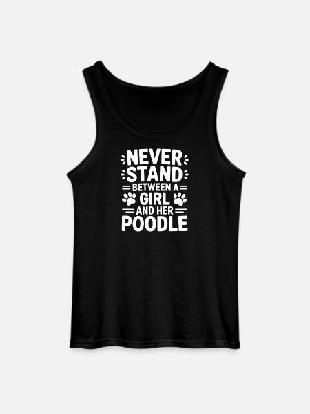 Poodle Sayings Dogs Funny Poodle Gift - Gildan Men’s Tank Top - black