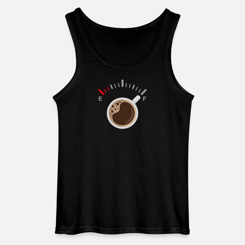 Vollgepumpt mit Kaffee - Gildan Männer Tank Top - Schwarz