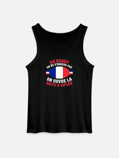 Rugby Boîte à Gifles - Débardeur Gildan Homme - noir