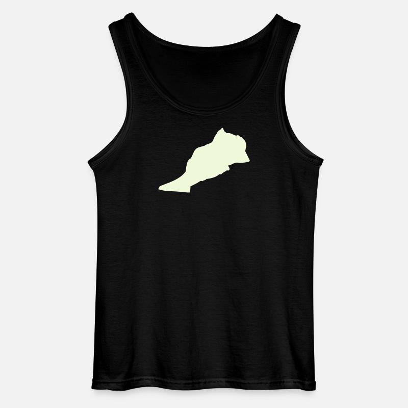 Marokko Morocco - Gildan Männer Tank Top - Schwarz