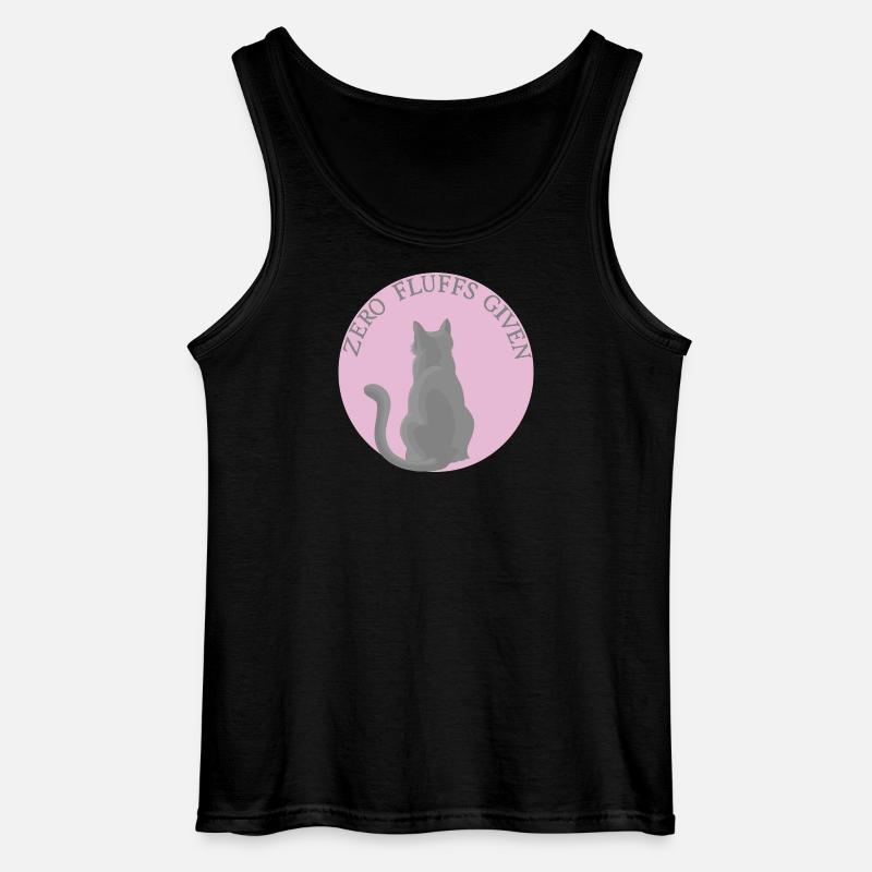 Katze mit Attitüde - Gildan Männer Tank Top - Schwarz