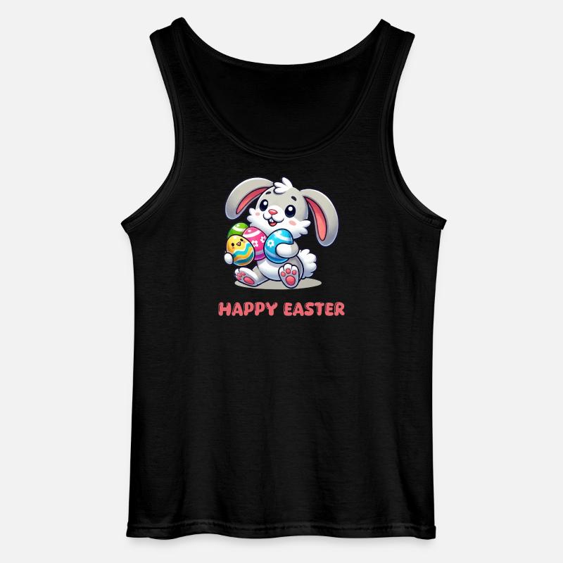 Hase Osterhase Comic  - Gildan Männer Tank Top - Schwarz