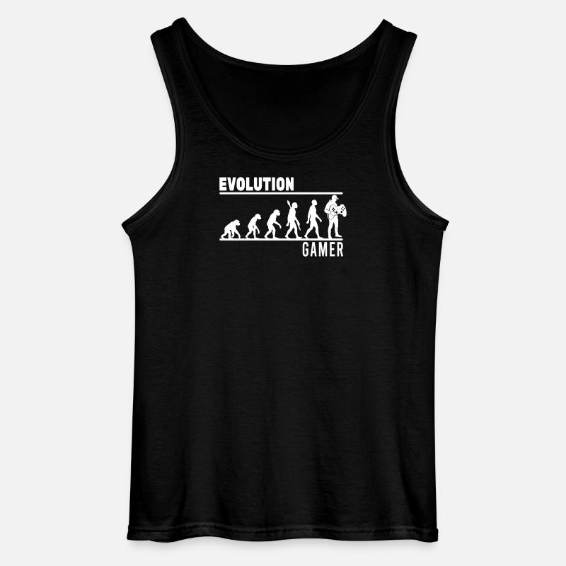 evolution gamer - Gildan Männer Tank Top - Schwarz