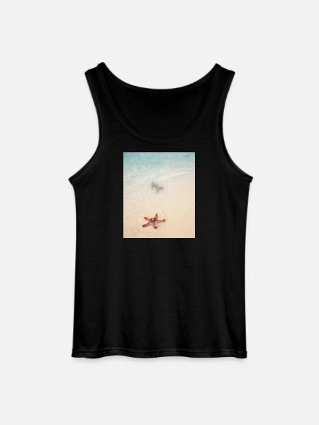 Liebe am Strand und Seesterne - Gildan Männer Tank Top - Schwarz